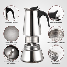 Загрузить изображение в средство просмотра галереи, Italian Cuban Expresso Stove Top Coffee Maker Moka Pot - yycoffee
