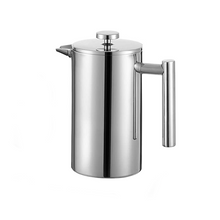 Charger l&#39;image dans la galerie, French Press Coffee Maker Stainless Steel Coffee Press (8 cup, 1 L, 34 oz) - yycoffee
