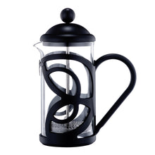 Laden Sie das Bild in den Galerie-Viewer, French Press Coffee Maker Heat Resistant Borosilicate Glass Coffee Press 12oz Black - yycoffee
