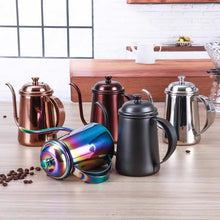 Carica l&#39;immagine nel visualizzatore di Gallery, Coffee Copper Color Gooseneck Hand Brew Kettle, 650ML - yycoffee
