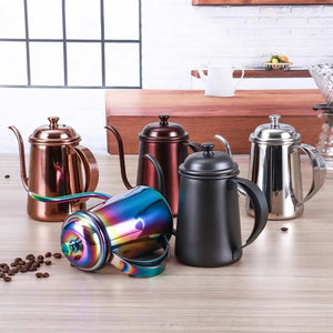 Coffee Copper Color Gooseneck Hand Brew Kettle, 650ML - yycoffee