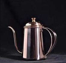 Загрузить изображение в средство просмотра галереи, Coffee Copper Color Gooseneck Hand Brew Kettle, 650ML - yycoffee
