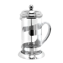 Загрузить изображение в средство просмотра галереи, French Press Coffee Maker, chrome plating stainless steel (3 cup 12 oz , 8 cup 34 oz) - yycoffee
