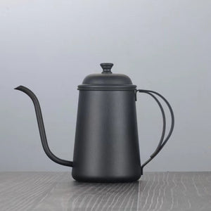 Coffee Spraying Black Paint Teflon Gooseneck Drip Pot, 650ML - yycoffee