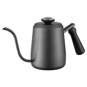 Gooseneck Coffee Kettle Stainless Steel Pour Over Coffee Ketttle 12oz, 350ml Long Narrow Spout Drip Gooseneck Pot with Thermometer - yycoffee