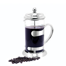 Загрузить изображение в средство просмотра галереи, French Press Coffee Maker, chrome plating stainless steel (3 cup 12 oz , 8 cup 34 oz) - yycoffee
