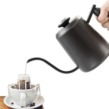 Load image into Gallery viewer, Gooseneck Coffee Kettle Stainless Steel Pour Over Coffee Ketttle 12oz, 350ml Long Narrow Spout Drip Gooseneck Pot with Thermometer - yycoffee
