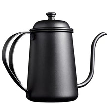 Load image into Gallery viewer, Coffee Spraying Black Paint Teflon Gooseneck Drip Pot, 650ML - yycoffee
