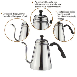 Coffee Pot Pour Over Coffee Drip Gooseneck Kettle - yycoffee