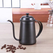 Load image into Gallery viewer, Coffee Spraying Black Paint Teflon Gooseneck Drip Pot, 650ML - yycoffee
